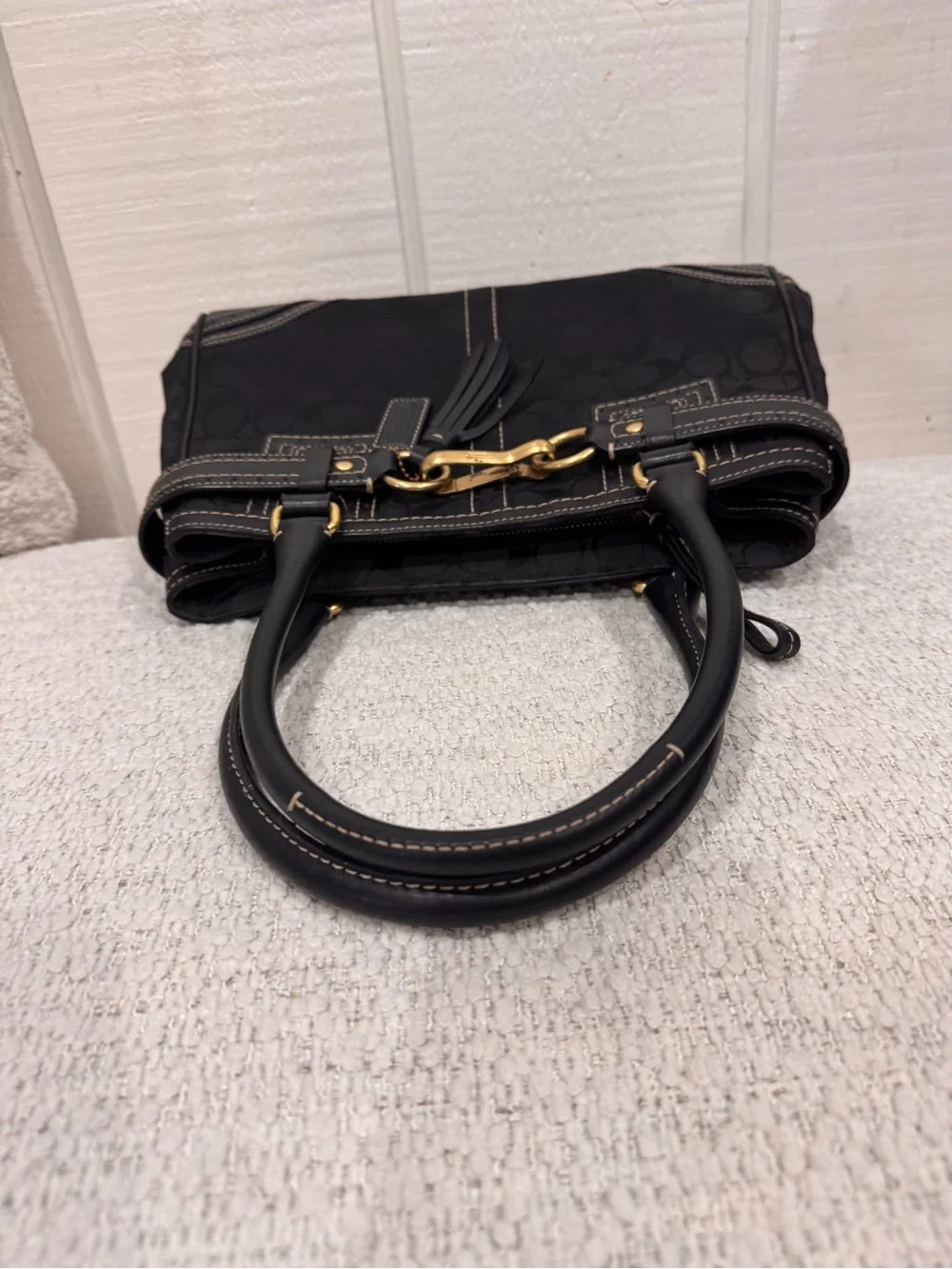 Vintage Coach Hampton Signature C Satchel